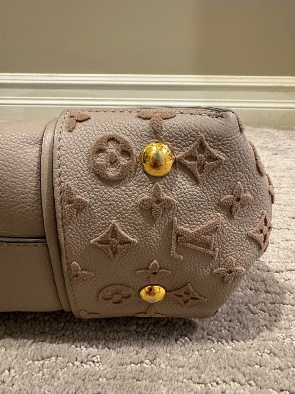 Louis Vuitton PM Mono Velour Galet Tote - Picture 14 of 16